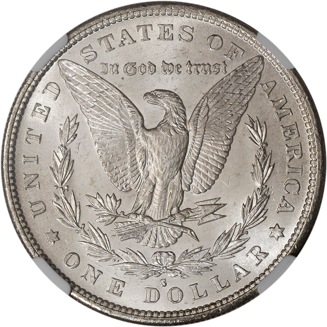 1879-S US Morgan Silver Dollar $1 - NGC Brilliant