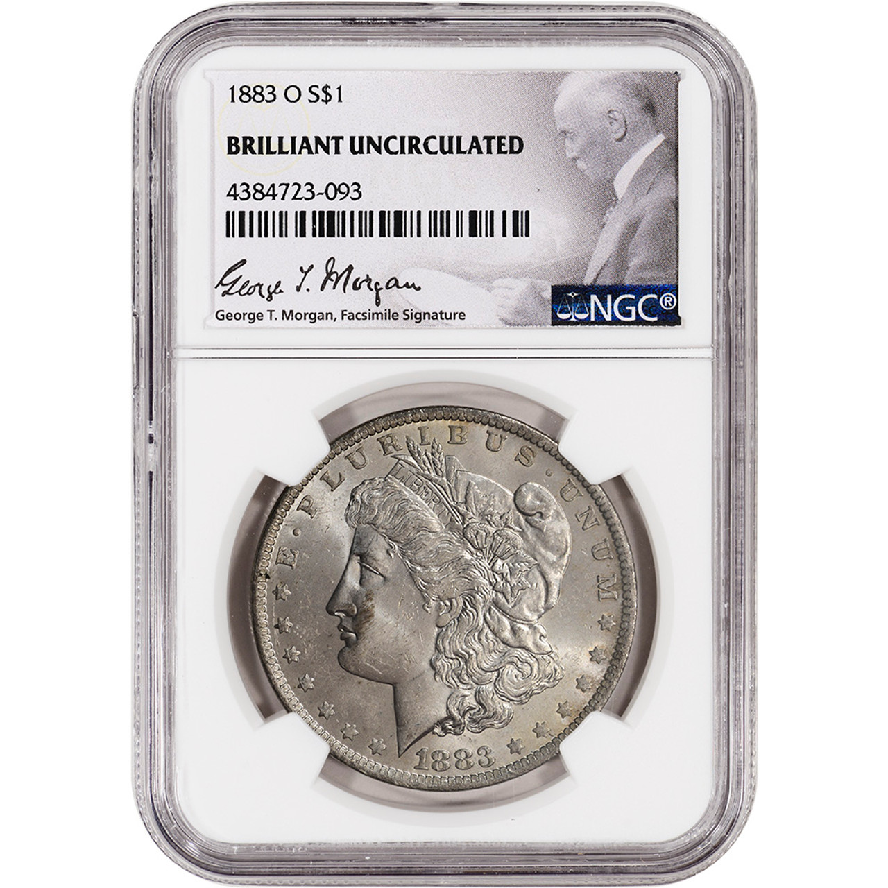 1883-O US Morgan Silver Dollar $1 - NGC Brilliant