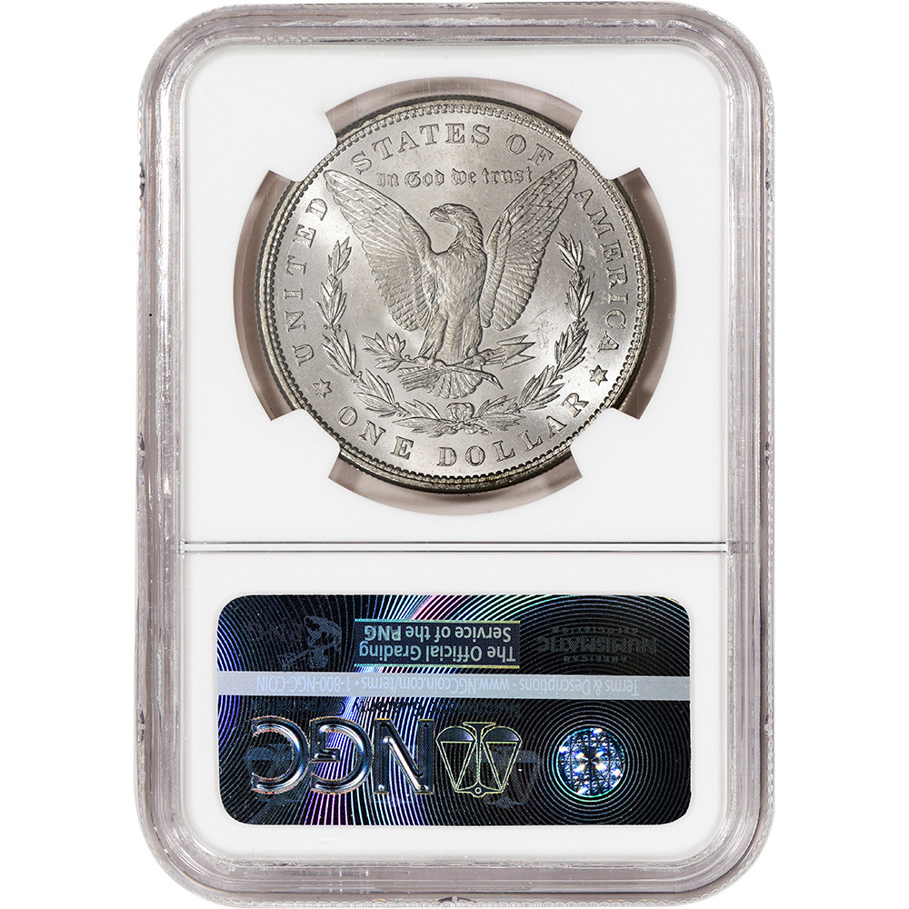 1885 US Morgan Silver Dollar $1 - NGC Brilliant Uncirculated