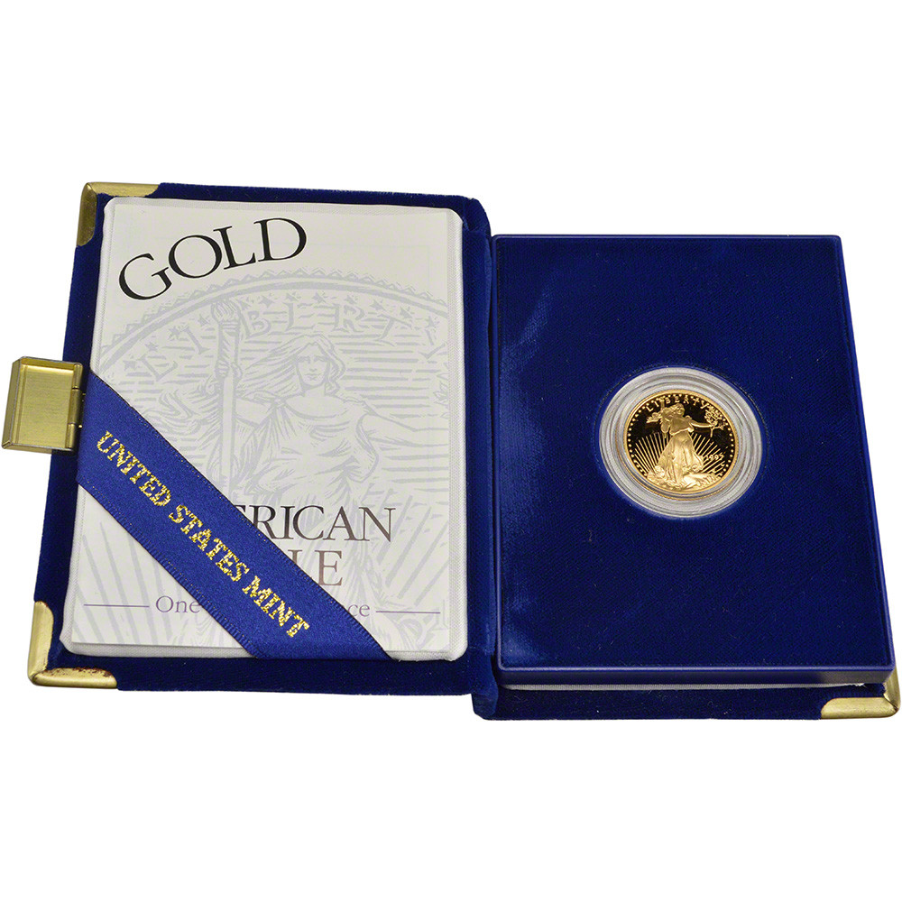 1997-W American Gold Eagle Proof (1/4 oz) $10 in OGP [US-97-W-AGE