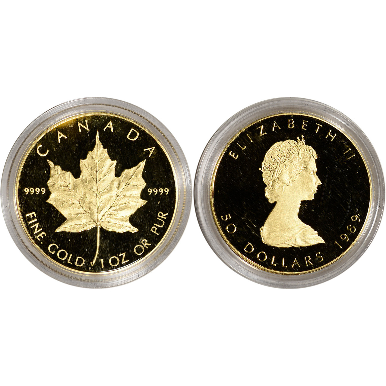 1989 Canada Gold Maple Leaf Commemorative Four Coin Proof Set in