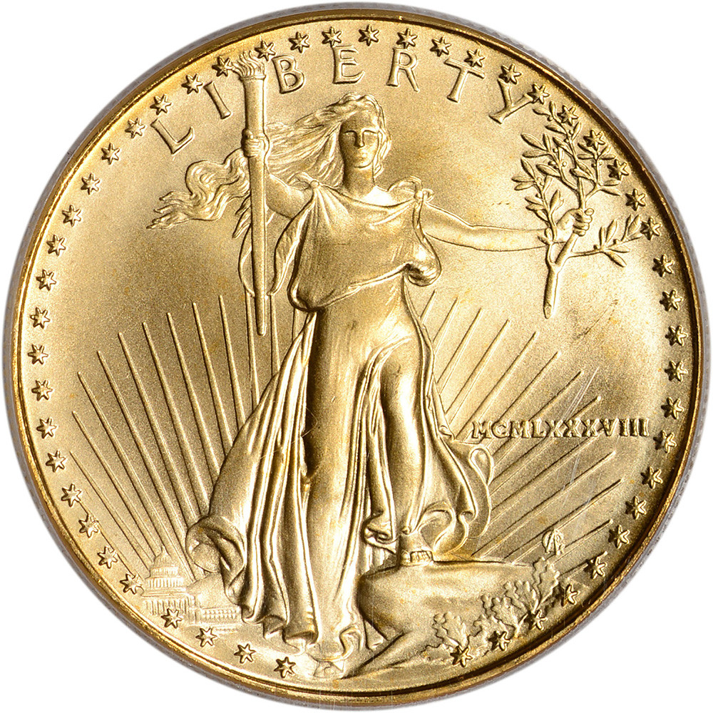 1988 American Gold Eagle 1 oz $50 - PCGS MS69 [88-AGE-50-P-MS69