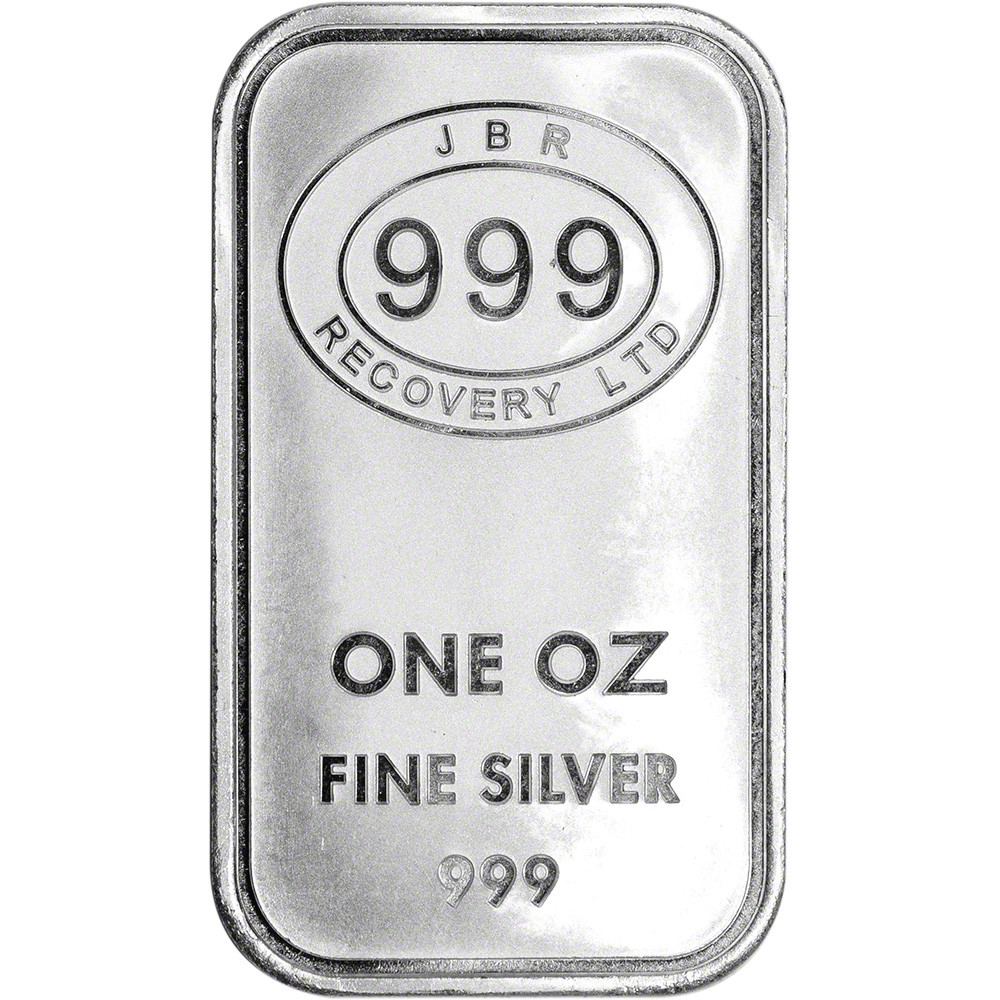 1 oz Silver Bar JBR Recovery Ltd - 999 Fine Icons of Britain