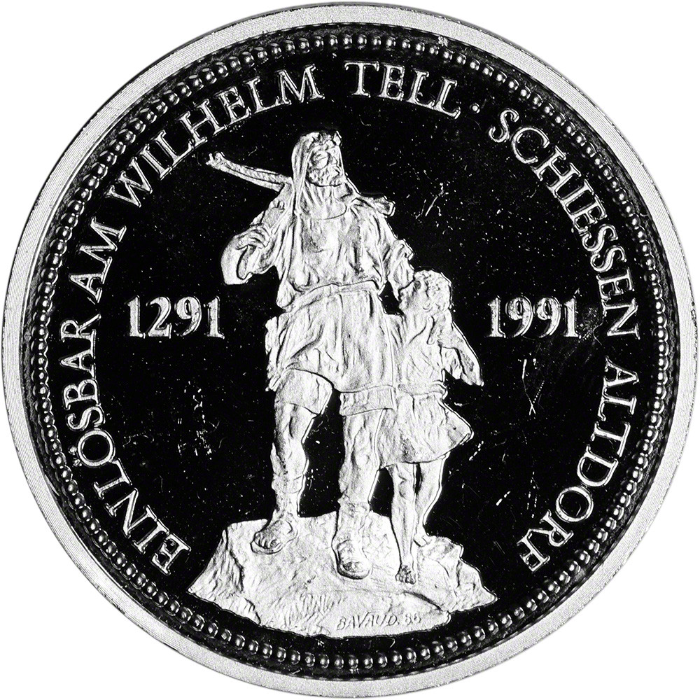 レア♡シルバールチル♡レッドルチル♡ファセットカットNo.3006 Switzerland Platinum 1 oz William Tell Swiss Shooting Thaler BU/PF