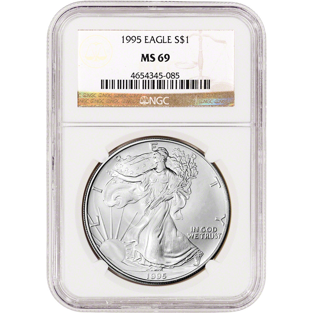1995 American Silver Eagle - NGC MS69 [95-ASE-N-MS69] - Liberty Coin