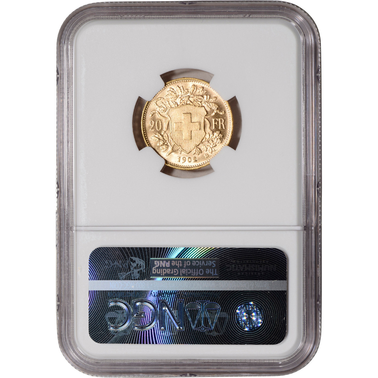 1902 B Switzerland Gold 20 Francs - NGC MS64 [WG-02848] - Liberty Coin