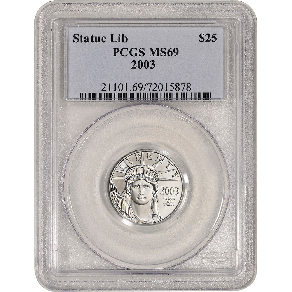 2003 American Platinum Eagle 1/4 oz $25 - PCGS MS69 [03-APE-25-P