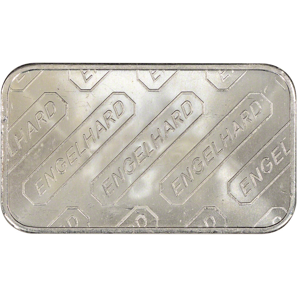 1 oz Silver Bar - Engelhard .999 Fine - Wide with Serial