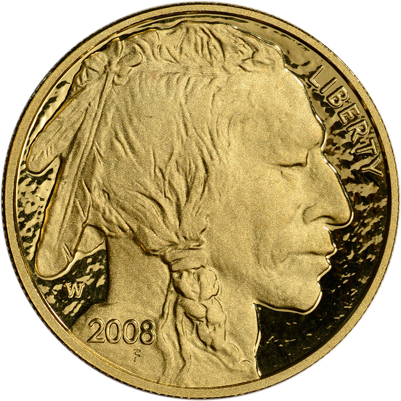 2008 W American Gold Buffalo Proof 1 oz $50 in OGP [US-08-W-BUFF