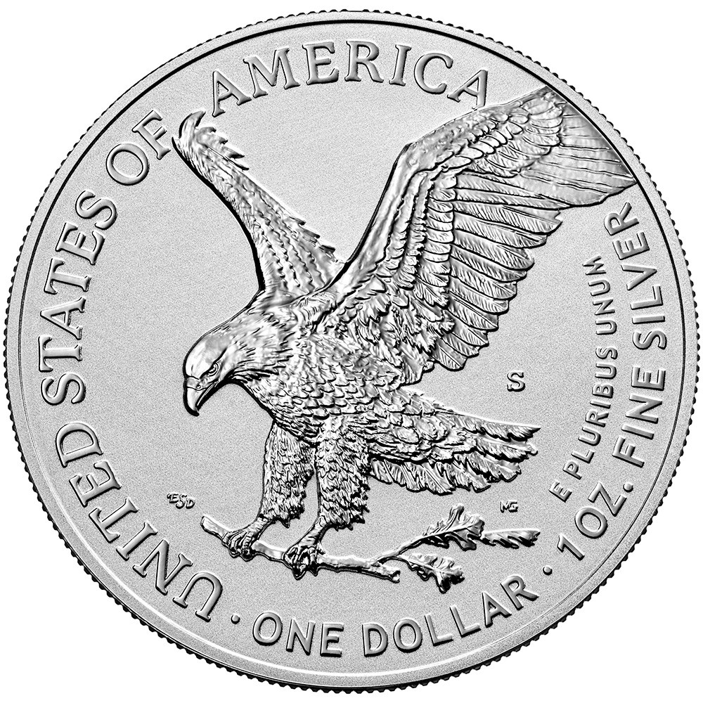 2021 S American Silver Eagle Reverse Proof Type 2 NGC Reverse PF70