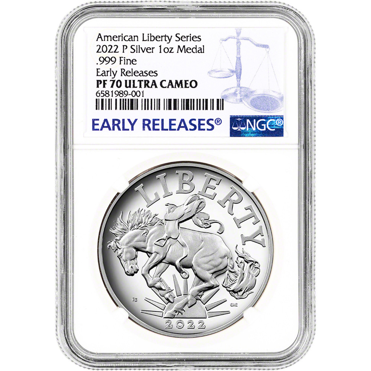 2022 P US American Liberty Silver Medal Proof NGC PF70 UCAM Early