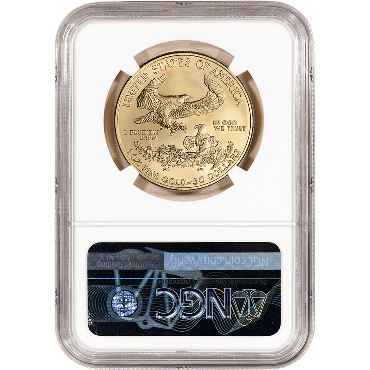 レア‼️ 2018年 NGC MS70 イーグル銀貨1オンス ゴールドコア 2018 $1 American Silver Eagle MS70 NGC - Early Releases