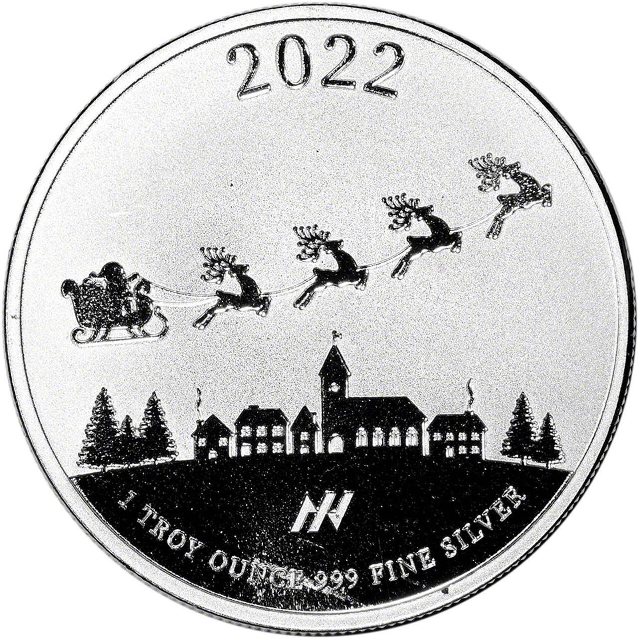 1 oz Silver Round - Asahi 2022 Merry Christmas .999 Fine [SILVER