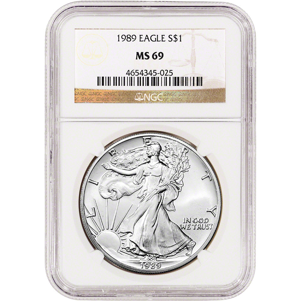 1989 American Silver Eagle - NGC MS69 [89-ASE-N-MS69] - Liberty Coin