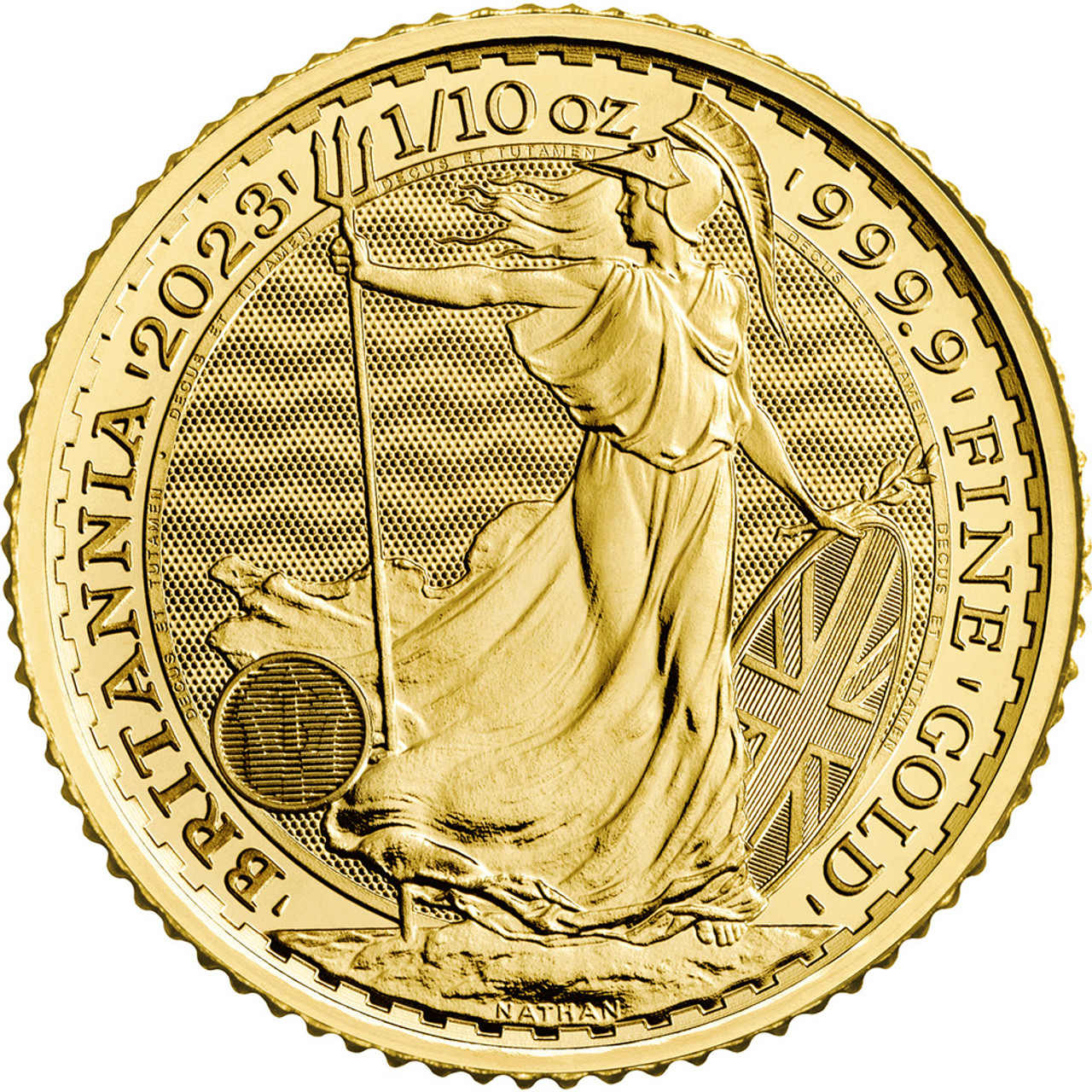 2023 Great Britain Gold Britannia £10 - 1/10 oz - BU - 25 Coin