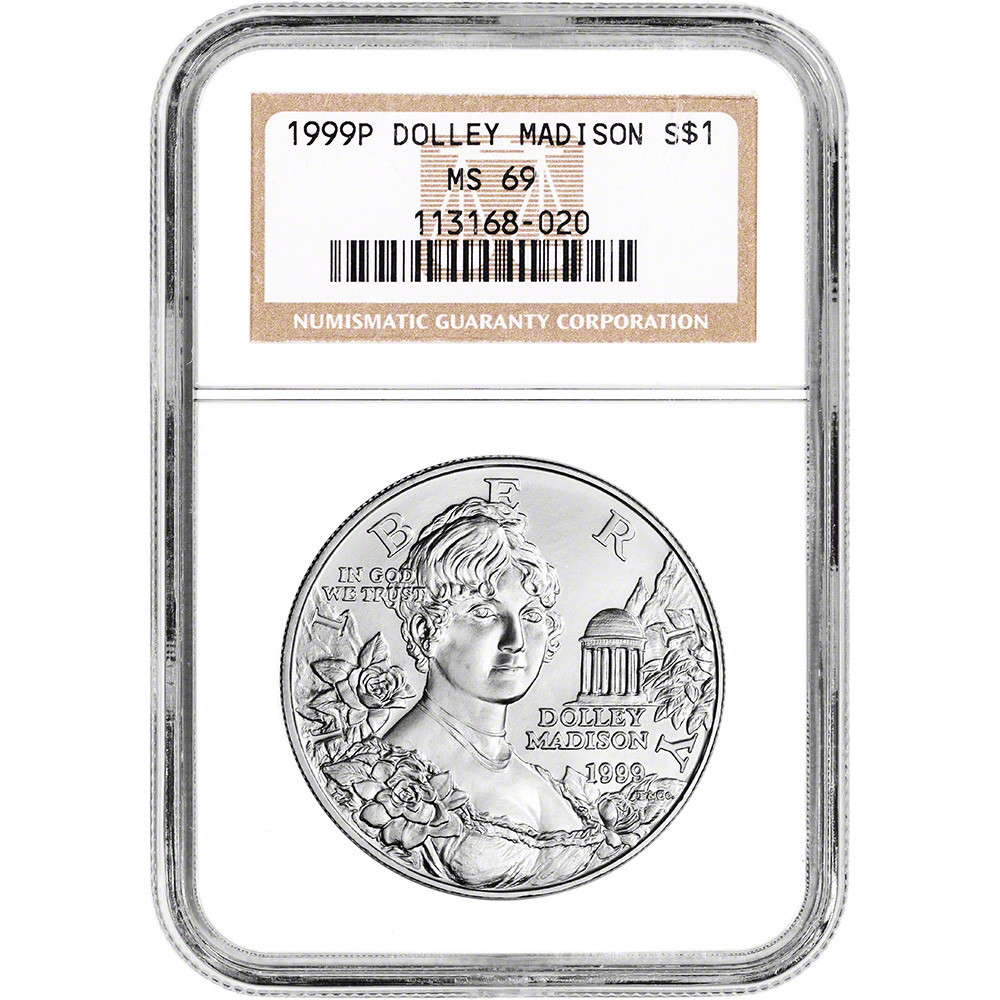1999年 ドリー・マディソン 記念 プルーフ 1ドル 1999 P DOLLEY