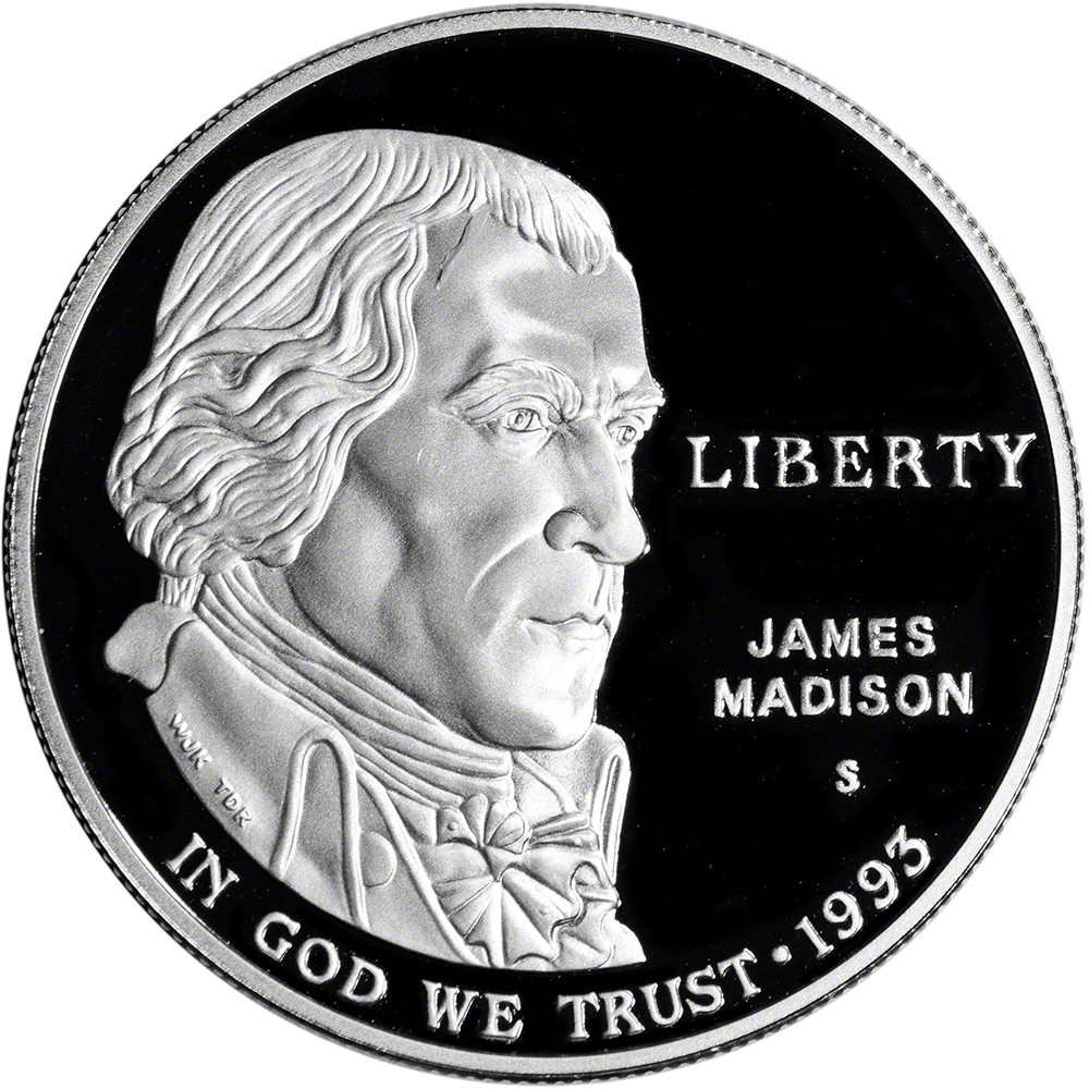 1993 S US Bill of Rights Commemorative Proof Silver Dollar - NGC