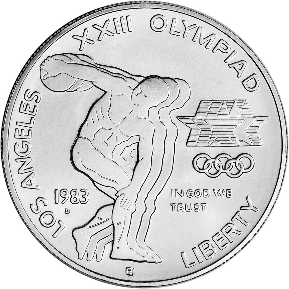 1983 D US Olympic Commemorative BU Silver Dollar - NGC MS69 [MC-S1