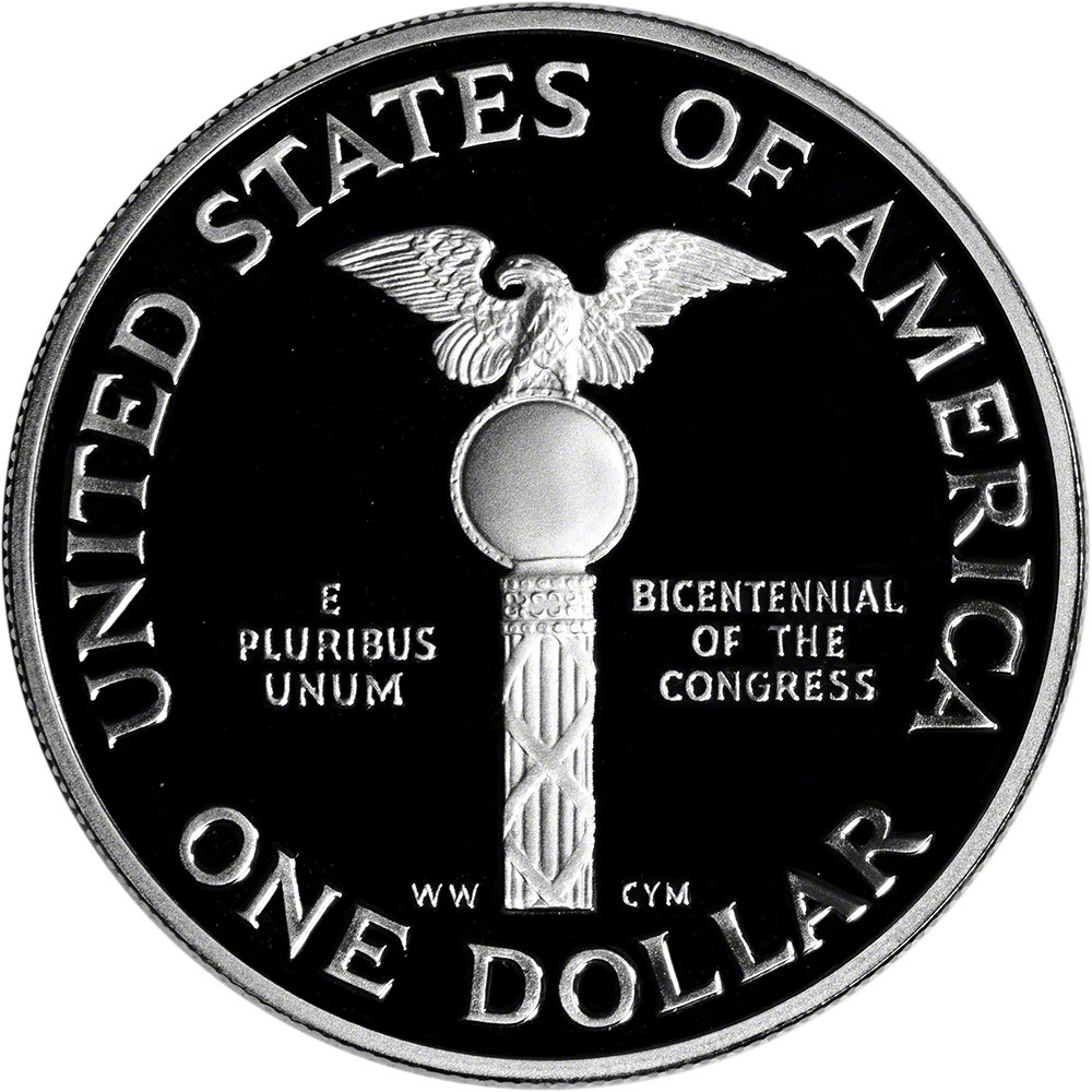 1989 S US Congressional Commemorative Proof Silver Dollar - NGC