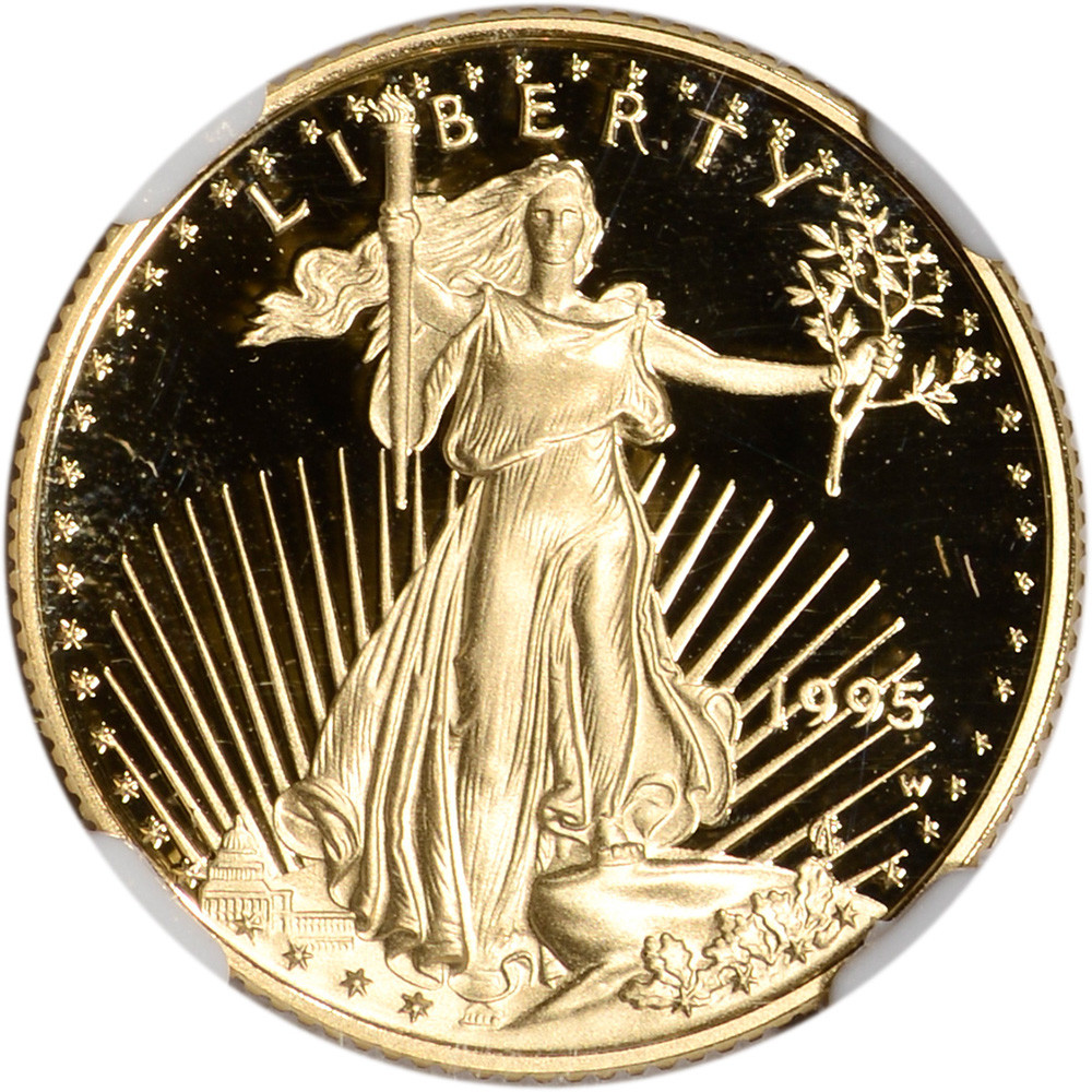 1995 W American Gold Eagle Proof 1/4 oz $10 - NGC PF69 UCAM [95-W