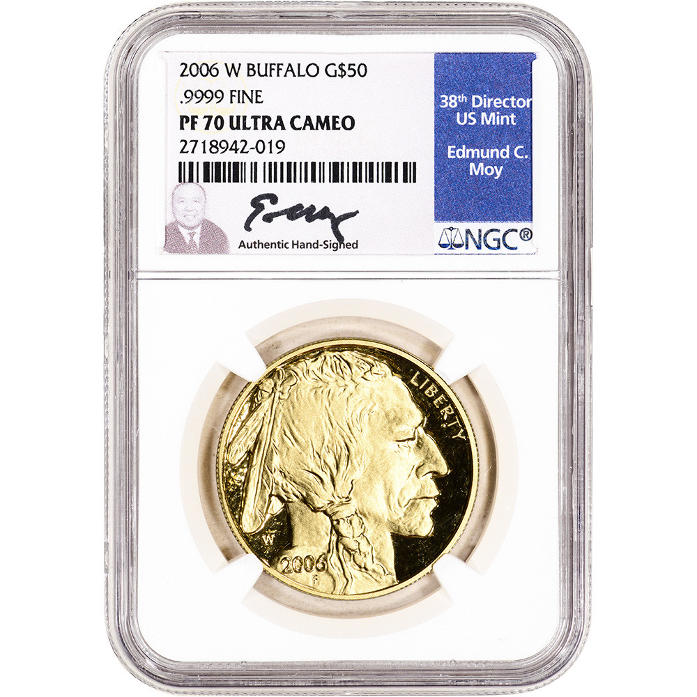 2006 W American Gold Buffalo Proof 1 oz $50 NGC PF70 UCAM Moy