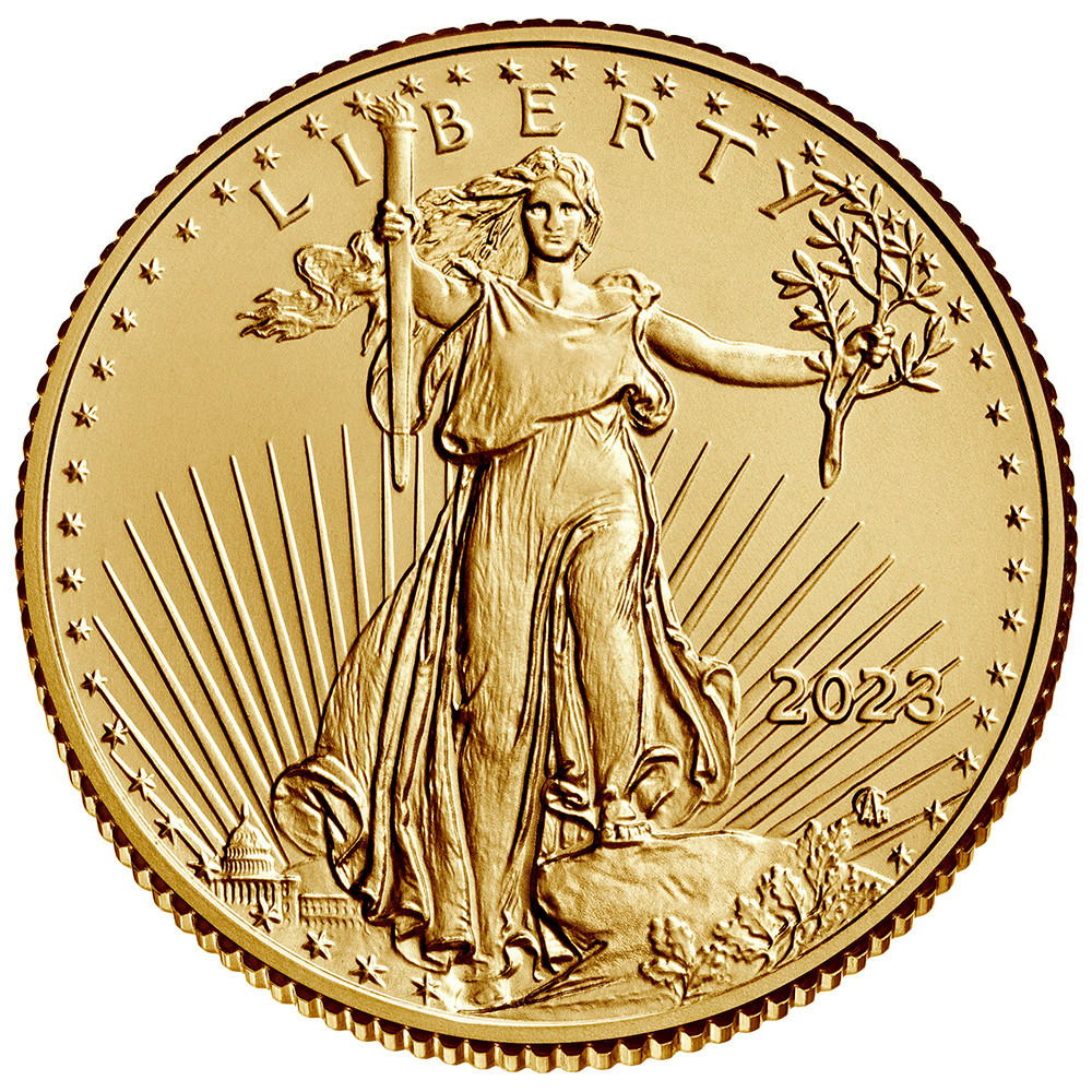 2023 American Gold Eagle 1/10 oz $5 - BU [23-AGE-5-BU] - Liberty Coin