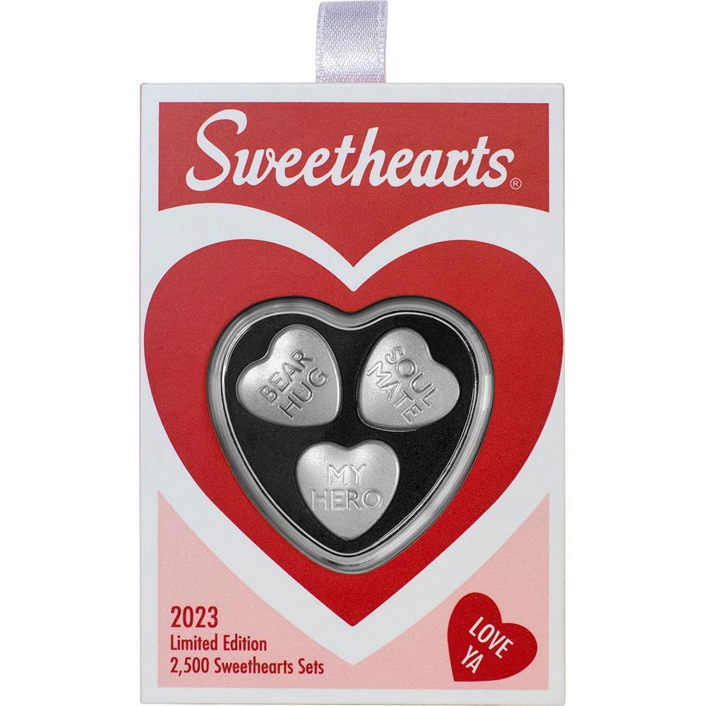 2023 30 gram PAMP Suisse Silver Sweethearts 9999 Fine in Box COA