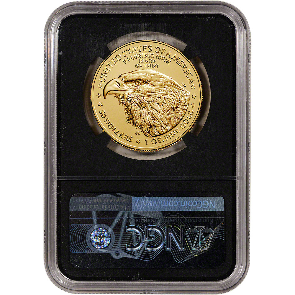2023 American Gold Eagle 1 oz $50 - NGC MS70 First Day Issue 1st Label ...