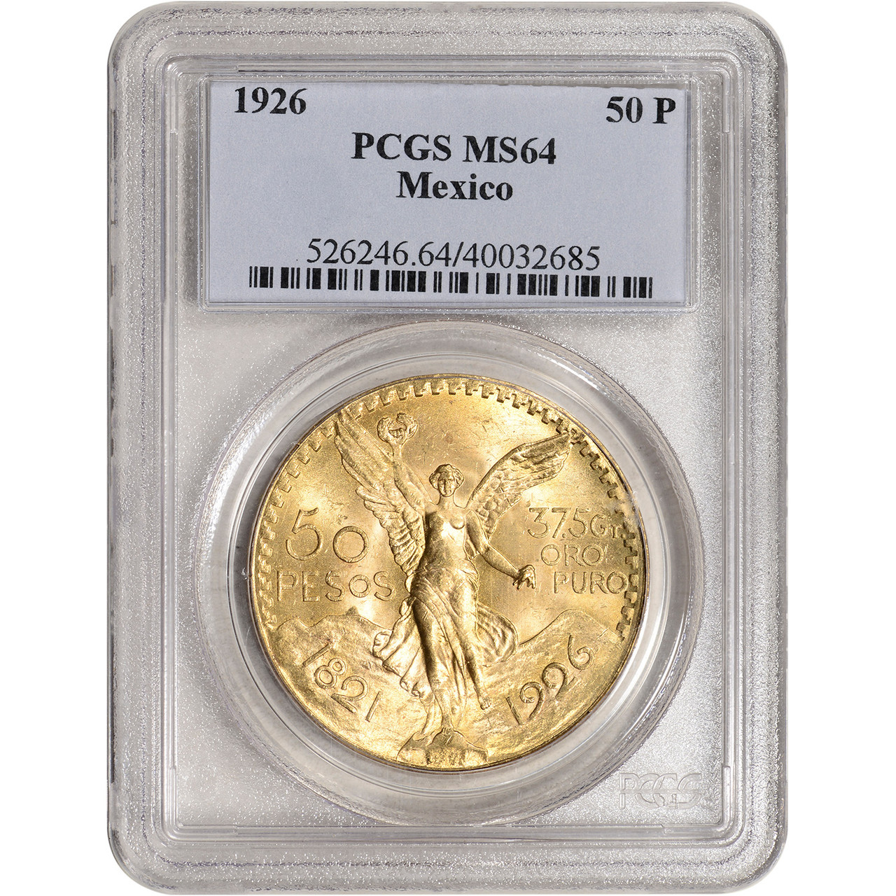 1926 Mexico Gold 50 Pesos - PCGS MS64 [WG-02938] - Liberty Coin