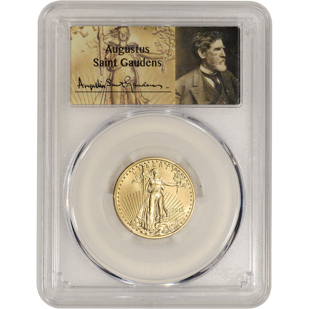 2016 American Gold Eagle 1/4 oz $10 - PCGS MS70 St Gaudens Label
