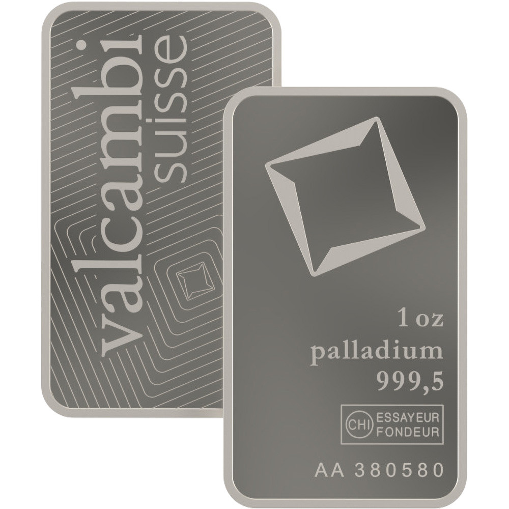 ヴァルカンビ Valcsmbi パラジウム　1㌘ ヴァルカンビ Valcsmbi パラジウム 1㌘ 1グラム Valcambi社 パラジウム