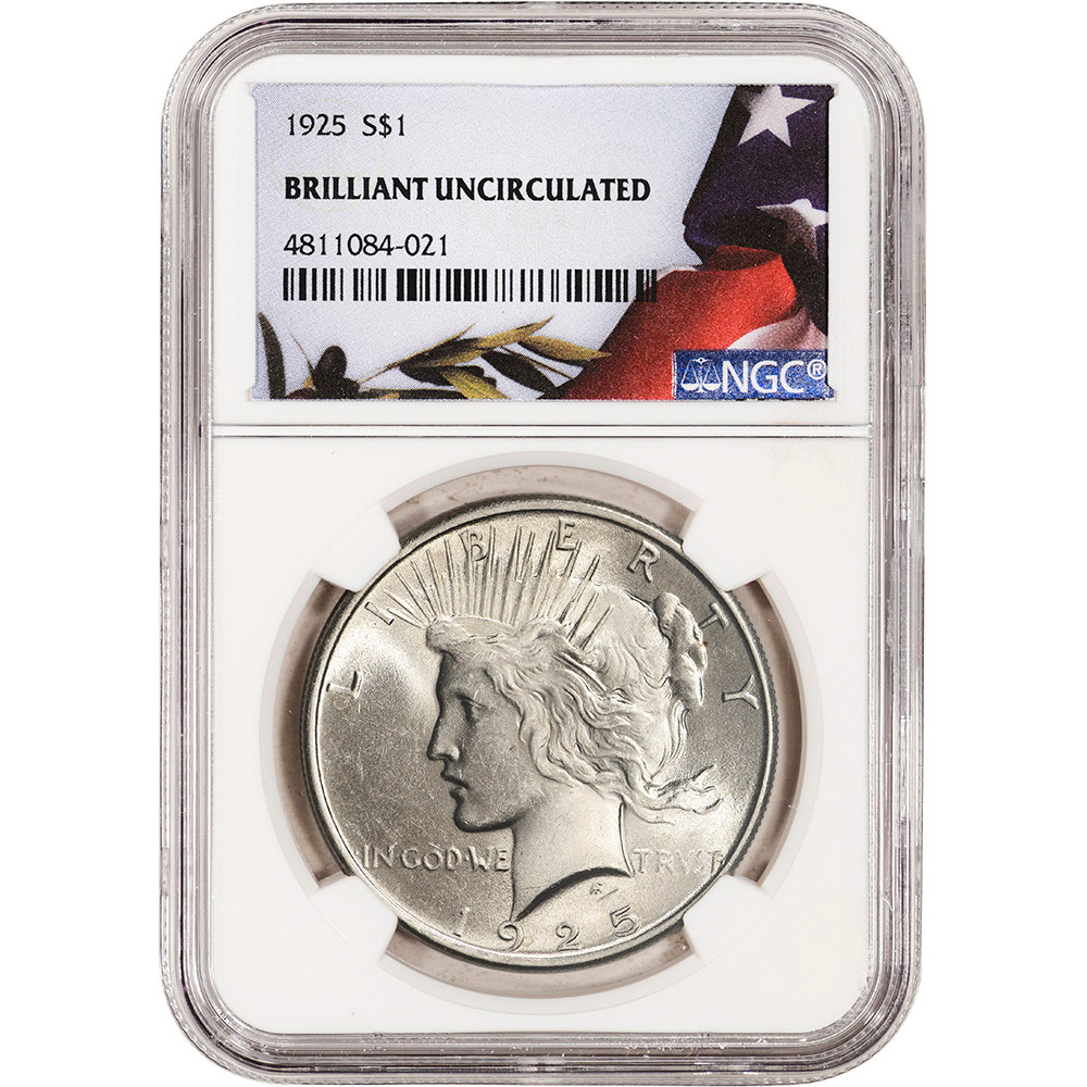1925年(S) アメリカ合衆国 ピース 1ドル銀貨 PEACE USA one Dollar