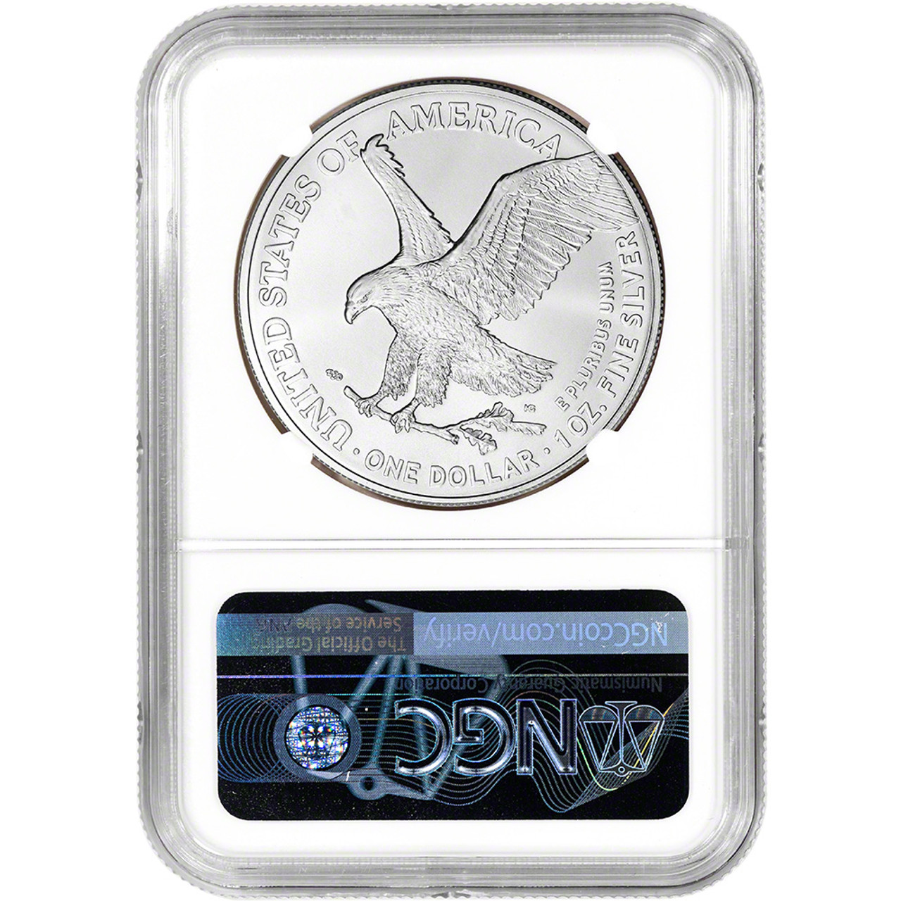 2021 American Silver Eagle Type 2 - NGC MS70 Early Releases