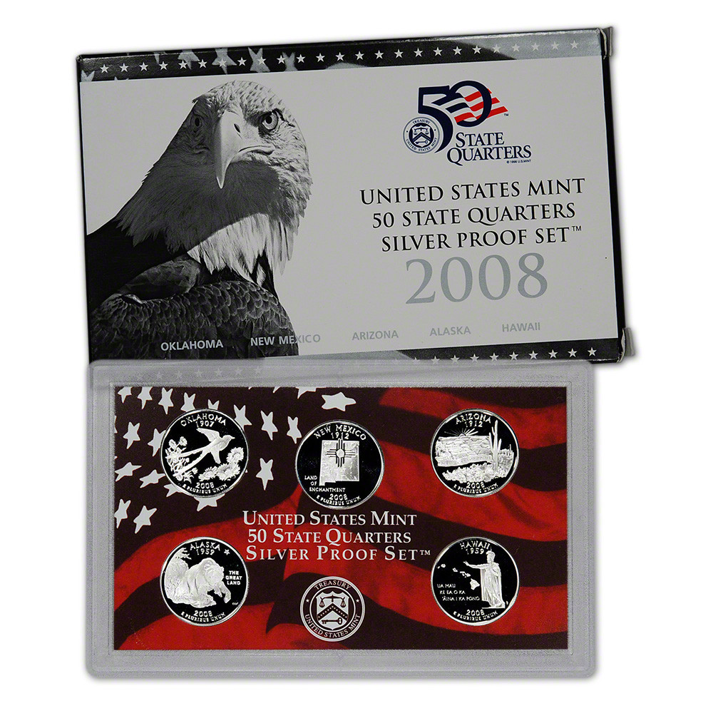 2008-S US Mint Quarters Silver Proof Set [US-QSP-2008] - Liberty Coin