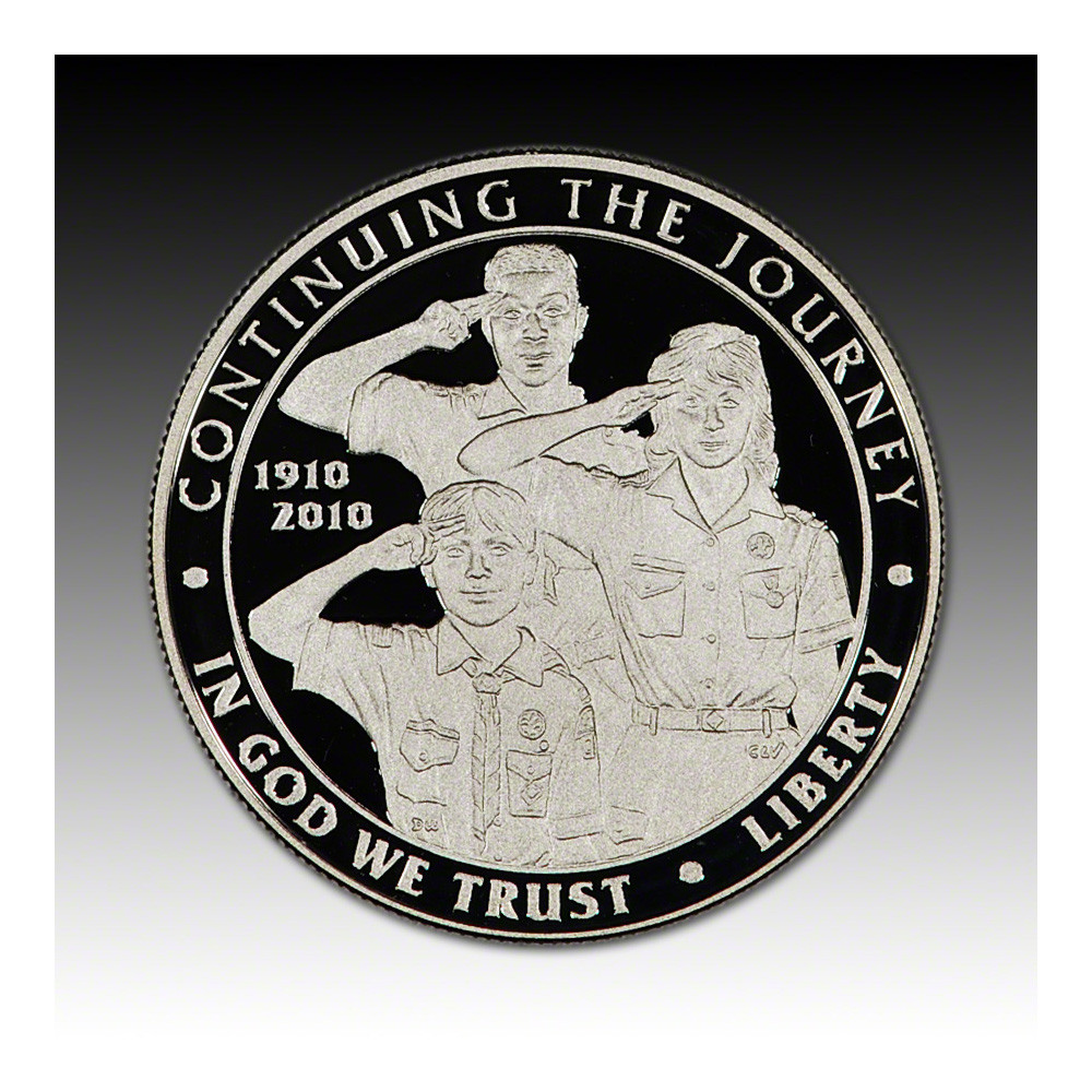 2010 P US Boy Scouts Commemorative Proof Silver Dollar in OGP  [US-MC-S1-10-P-BOA-PF] - Liberty Coin