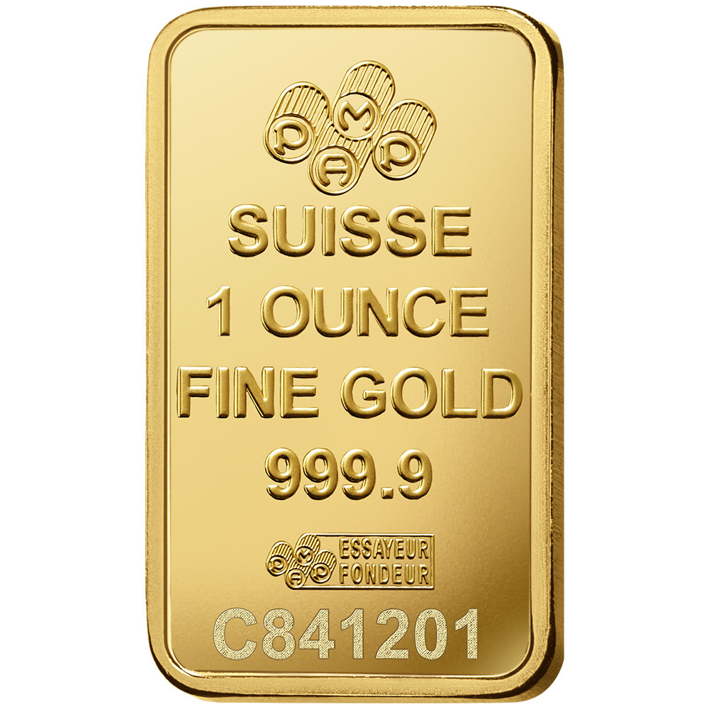 1 oz Gold Bar - PAMP Suisse - Rosa - 999.9 Fine in Sealed Assay
