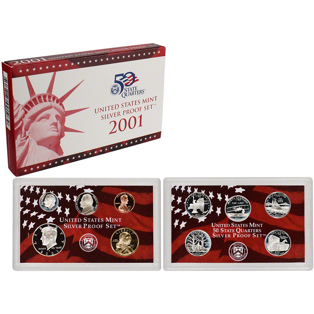 2001-S US Mint Silver Proof Set [US-SP-2001] - Liberty Coin