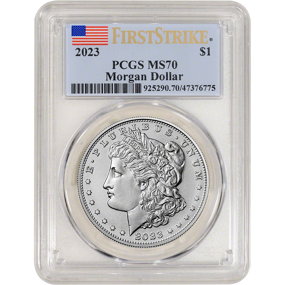 2023 US Morgan Silver Dollar $1 PCGS MS70 First Strike [23-MOR-P