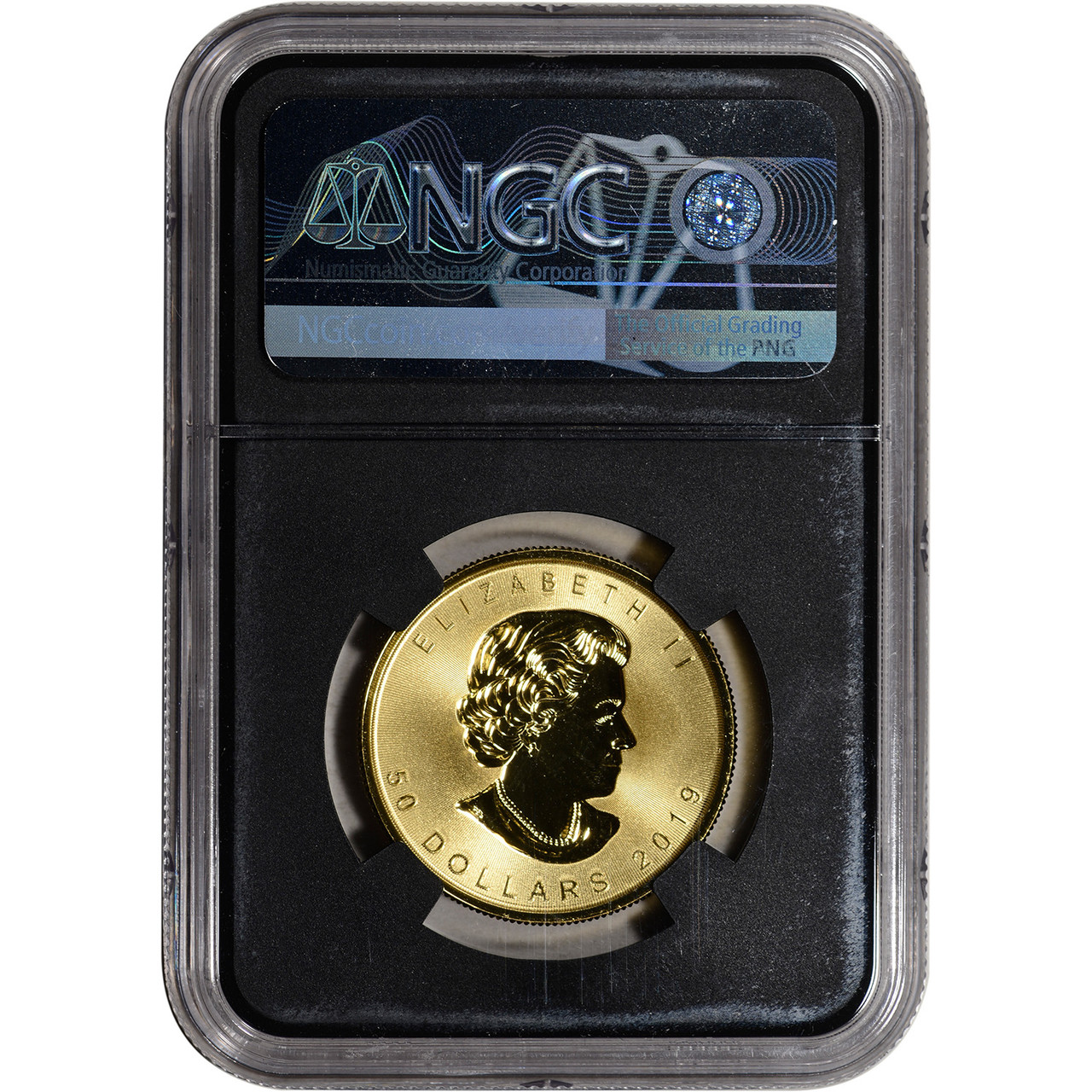2019 Canada Gold Maple Leaf Incuse 1 oz $50 - NGC MS70 First