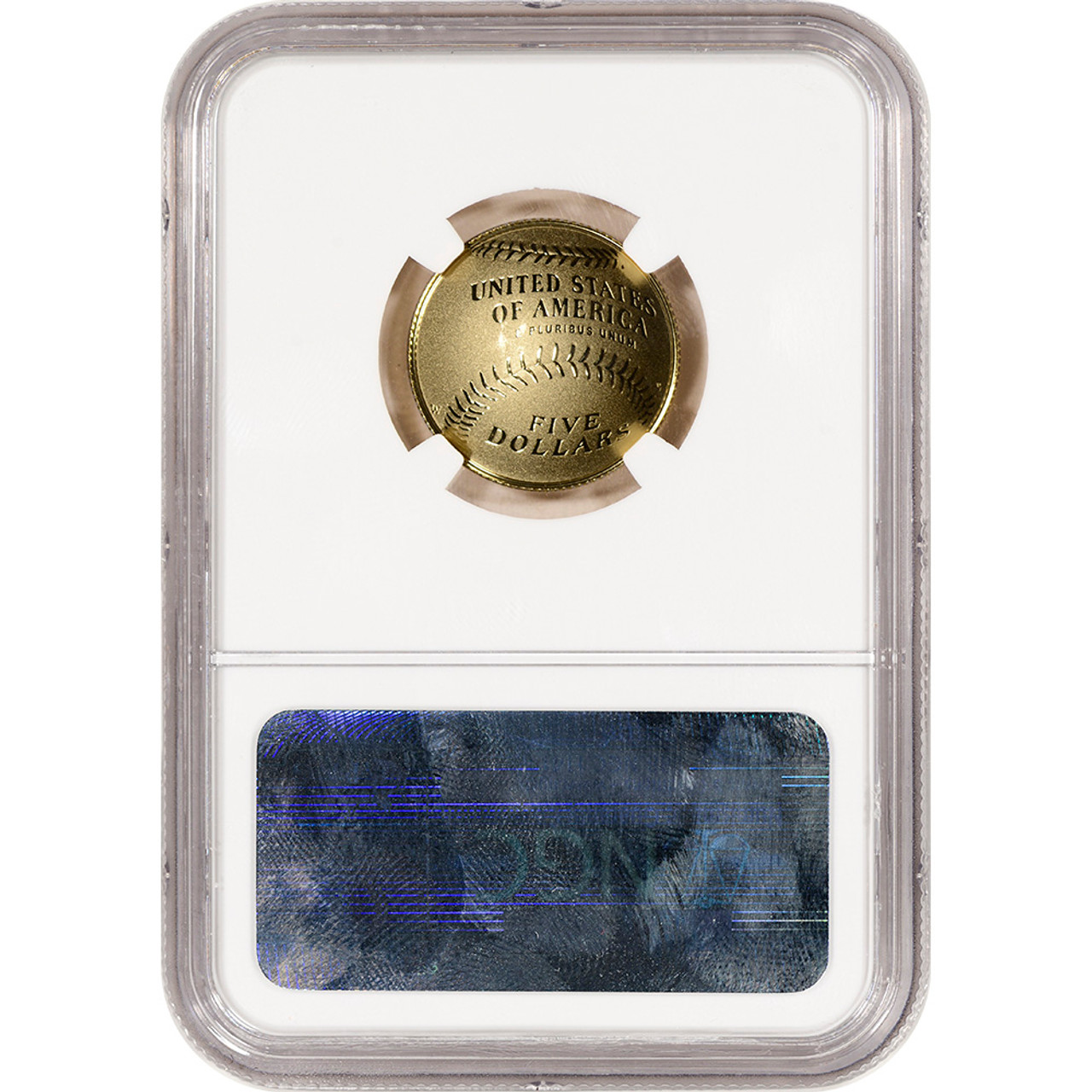 2014 W US Gold $5 Baseball Hall Fame Commemorative Proof NGC