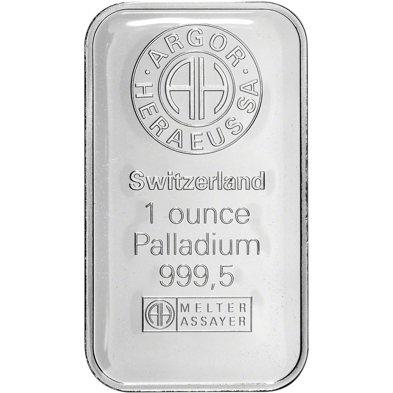 Buy 1 oz Suisse Palladium Bar - Argor-Heraeus (Carded) - Guidance