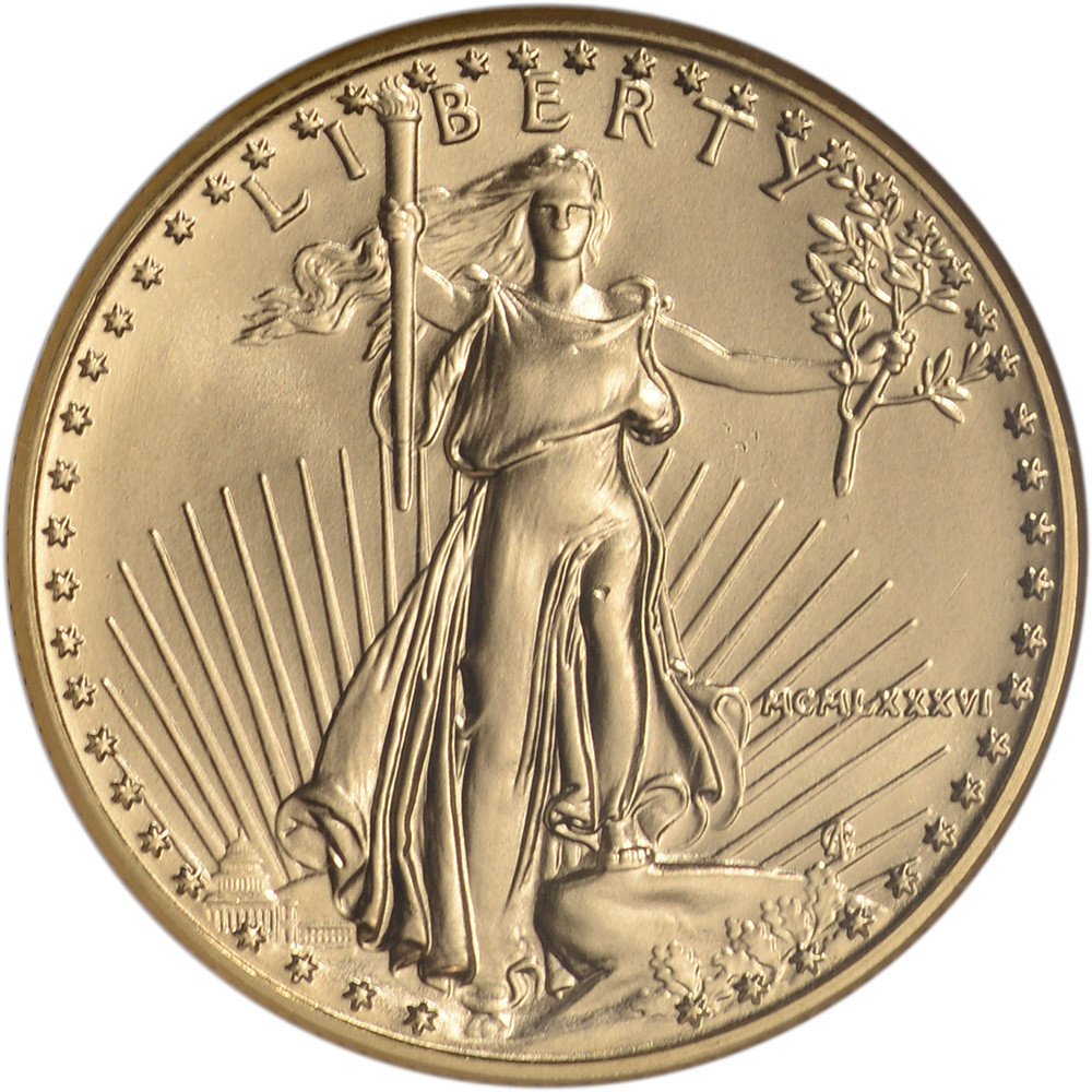 1986 American Gold Eagle 1/2 oz $25 - NGC MS69 [86-AGE-25-N-MS69