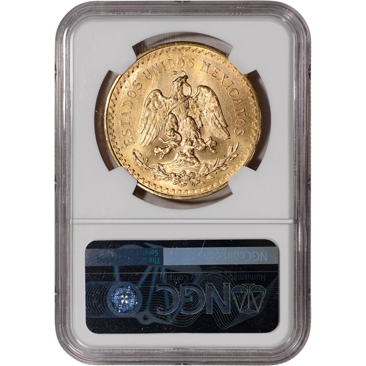 1943年 メキシコ 50センタポ avos MS 64 銀貨 NGC 1943 S Steel Cent