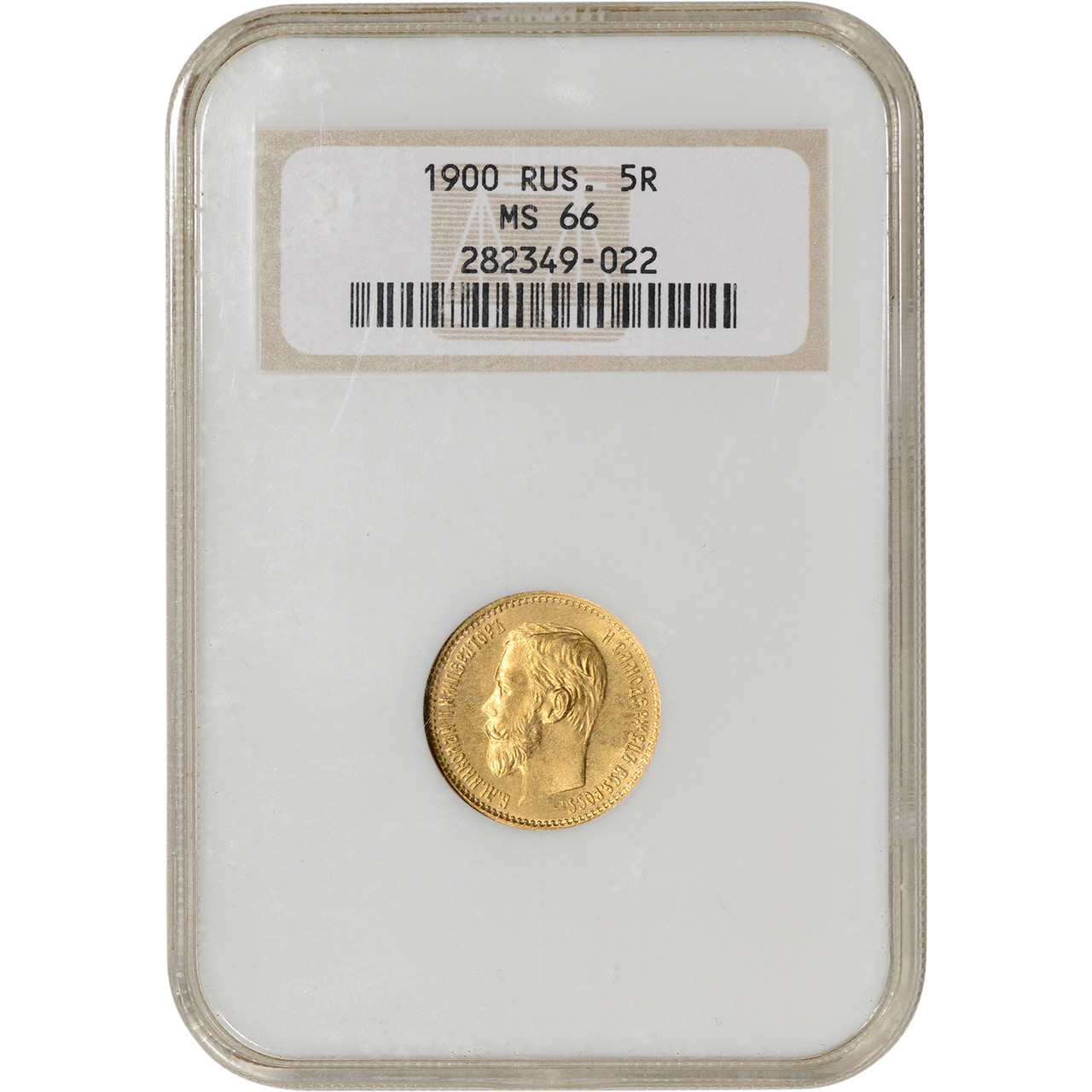 1900 Russia Gold 5 Roubles - NGC MS66 [WG-03076] - Liberty Coin