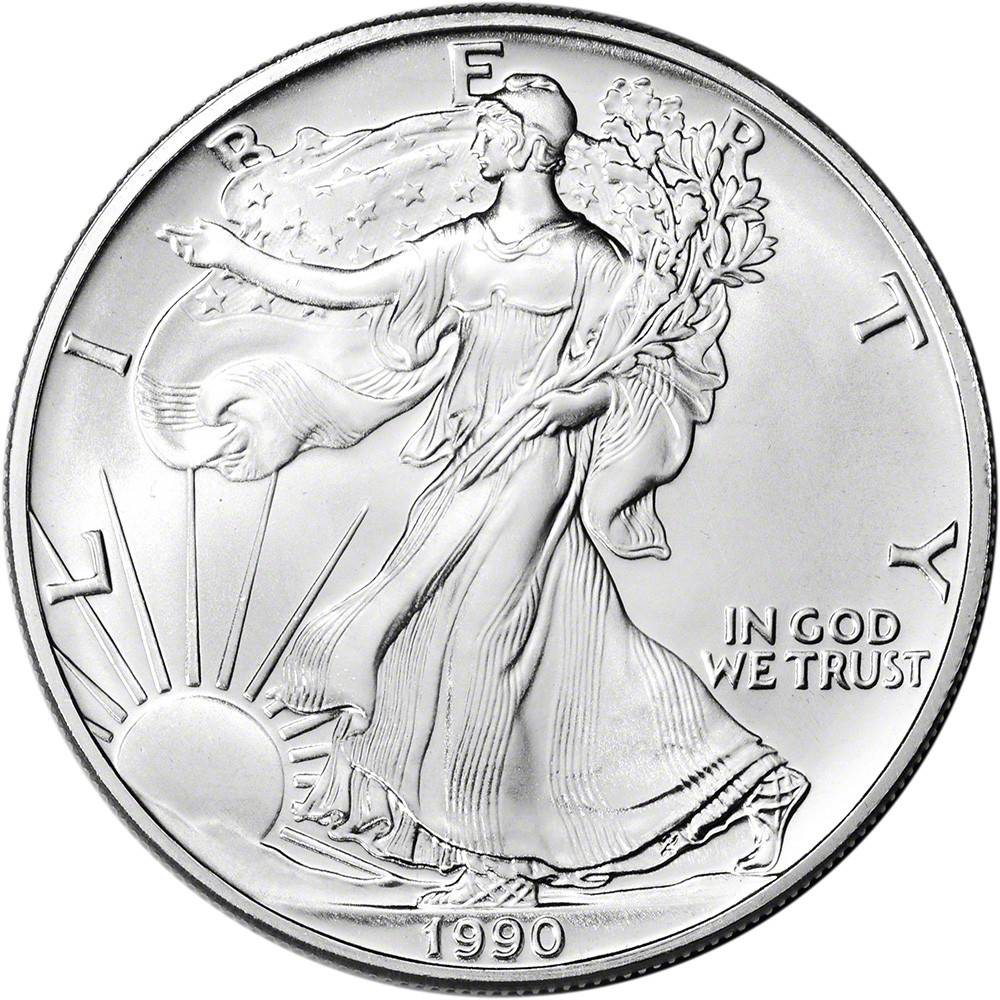 Roll of 20 - 1990 American Silver Eagle - NGC Gem Uncirculated [90