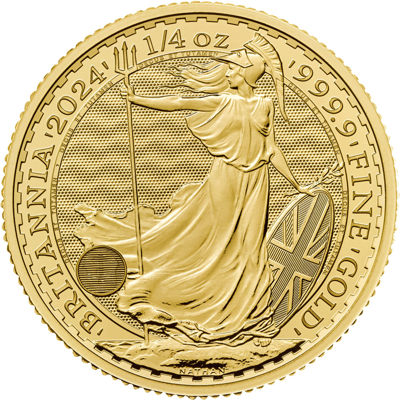 2024 Great Britain Gold Britannia £25 1/4 oz - BU 25 Coin