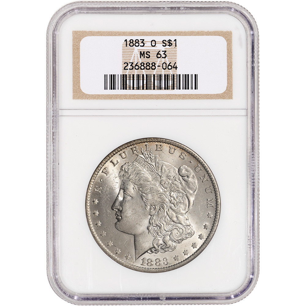 1883 O US Morgan Silver Dollar $1 - NGC MS63 [MORGAN-83-O-N-MS63