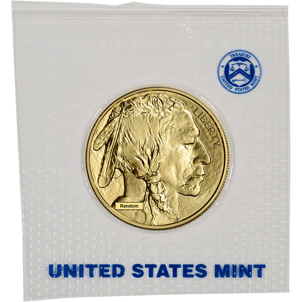American Gold Buffalo 1 oz $50 - Original Mint Plastic - Random