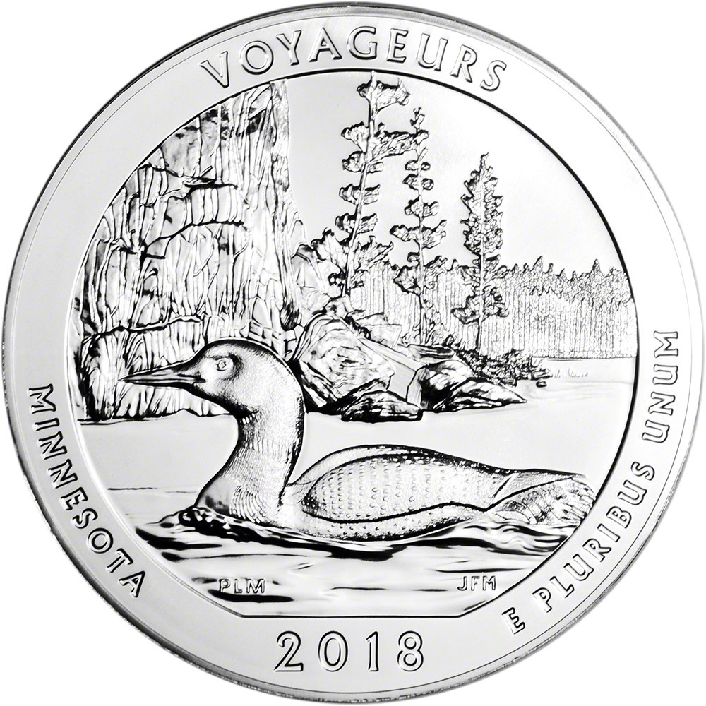 2018 ATB Voyageurs Silver 5 oz 25C - BU [18-ATB-VOY-BU] - Liberty Coin