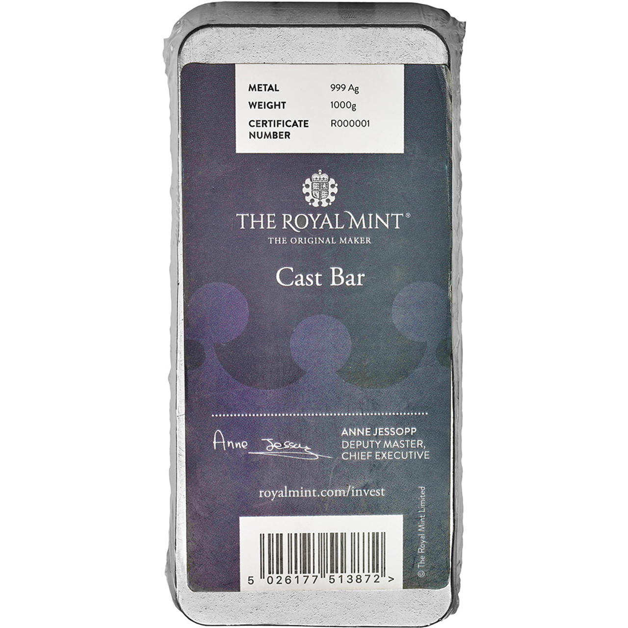 Kilo 32.15 oz Silver Bar - The Royal Mint .999 Fine Cast [SILVER-Bar ...